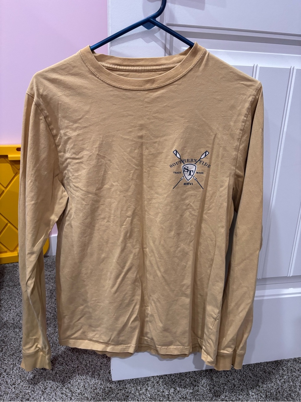 Tan Long Sleeve Graphic Tee southern tides